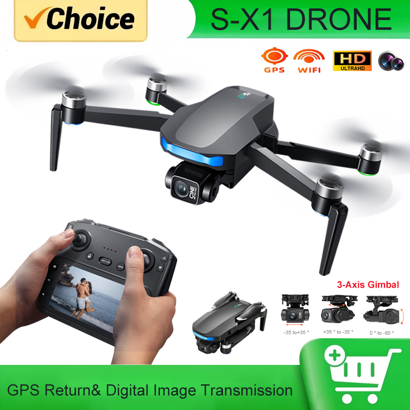 Drone Gimbal 3 Axis - 3축 짐벌, 5000m FPV, 4K HD