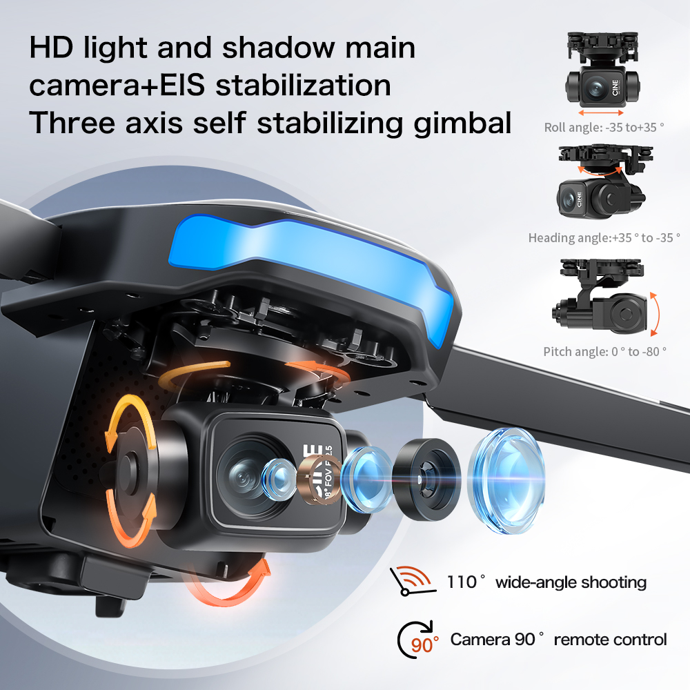 3축 짐벌, 5000m FPV, 4K HD 카메라, L - Drone Gimbal 3 Axis 리뷰 및 가격